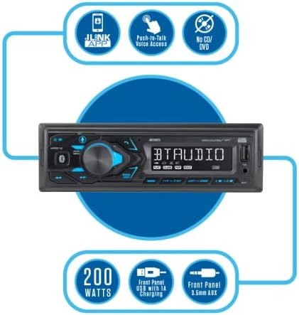 JENSEN MPR210 7 תווים LCD מקלט סטריאו SENIL SING SEND STEREO וזרם מוזיקה | רדיו AM/FM | השמעת USB וטעינה | לא נגן CD & Pioneer